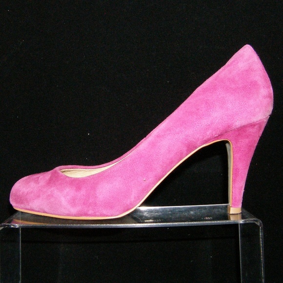 ALDO purple suede almond toe pump heels 7.5 EU 38 - Picture 7 of 8